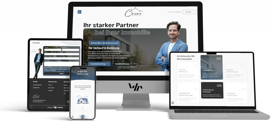 Web Aura Referenzen Chrimo Immobilien Christian Kinder Devices